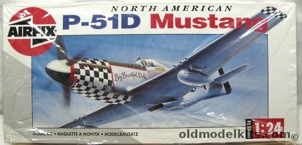 Airfix 1/24 North American P-51D Mustang -  Bagged, 14001 plastic model kit